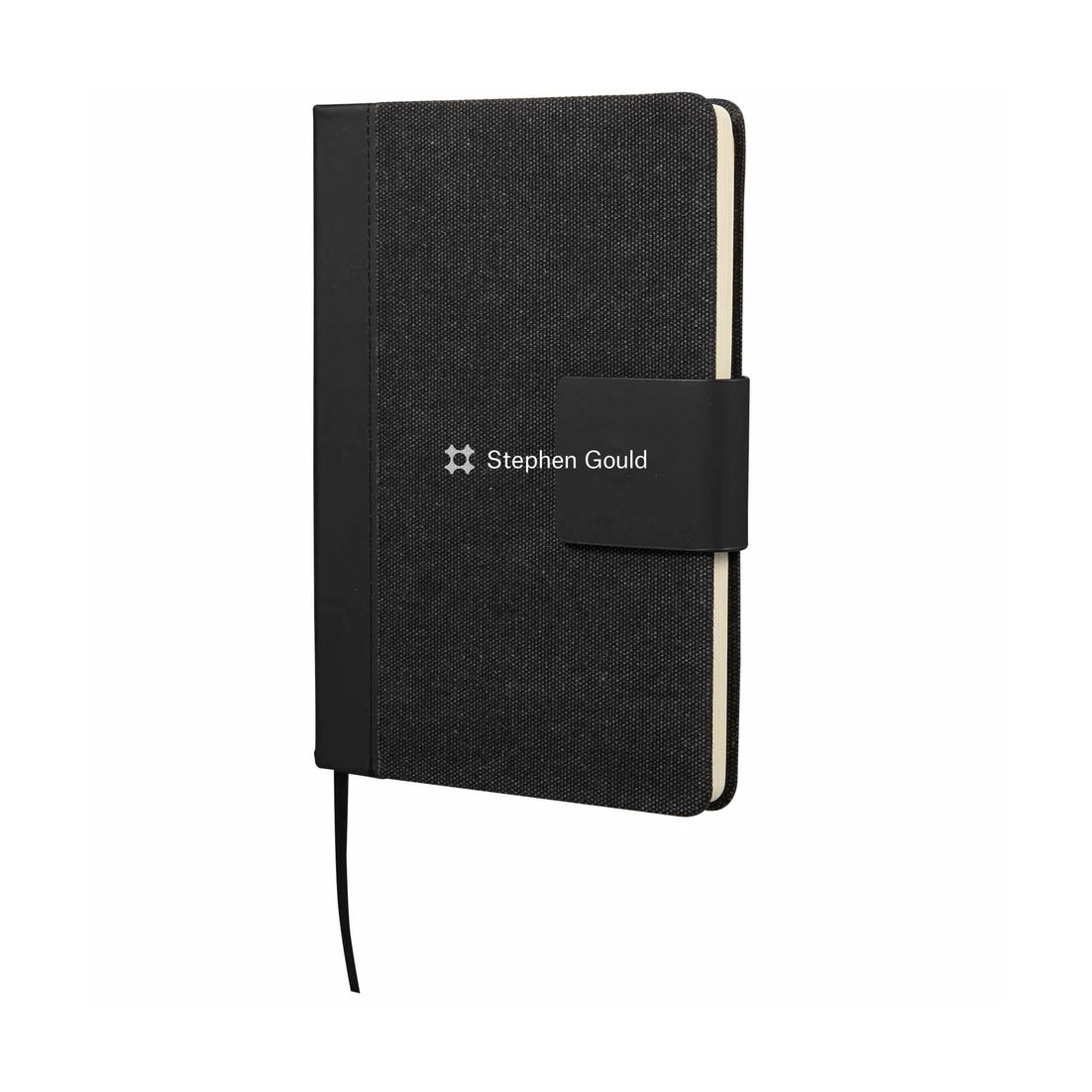 5.5" x 8.5" FSC® Recycled Canvas Bound Notebook